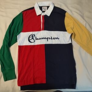 Champion and Designer Todd Snyder Rugby or Polo Size Medium Colorblock